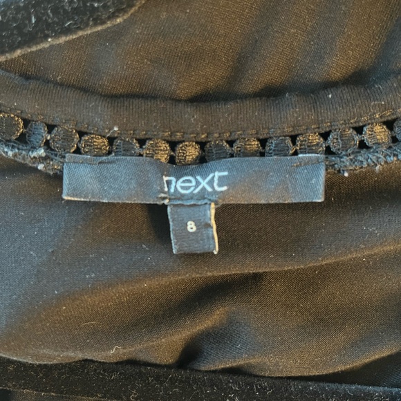 Black Next Easywear dress. Size UK8 or US4 - Picture 4 of 4